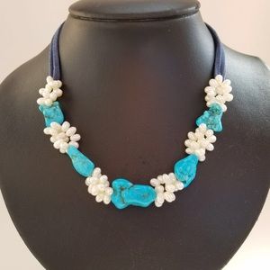 💙Pearl and Turquoise Necklace💙